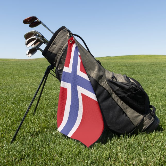 Toalla De Golf Bandera de Noruega (Verde)