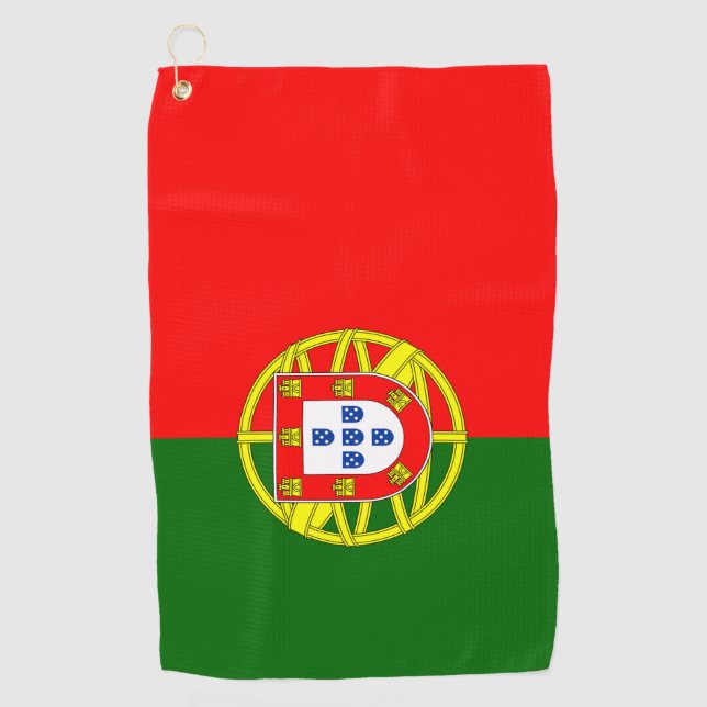 Toalla De Golf Bandera de Portugal (Anverso)