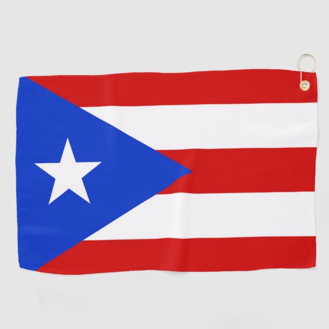 Toalla De Golf Bandera de Puerto Rico (Horizontal)