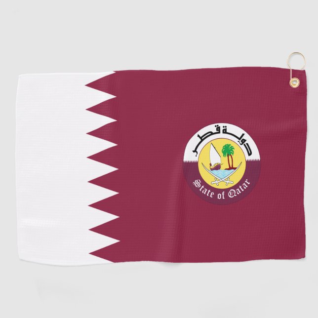 Toalla De Golf Bandera de Qatar  (Horizontal)