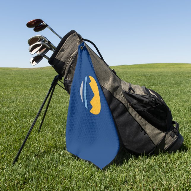 Toalla De Golf Bandera de Reno (Nevada) (Verde)