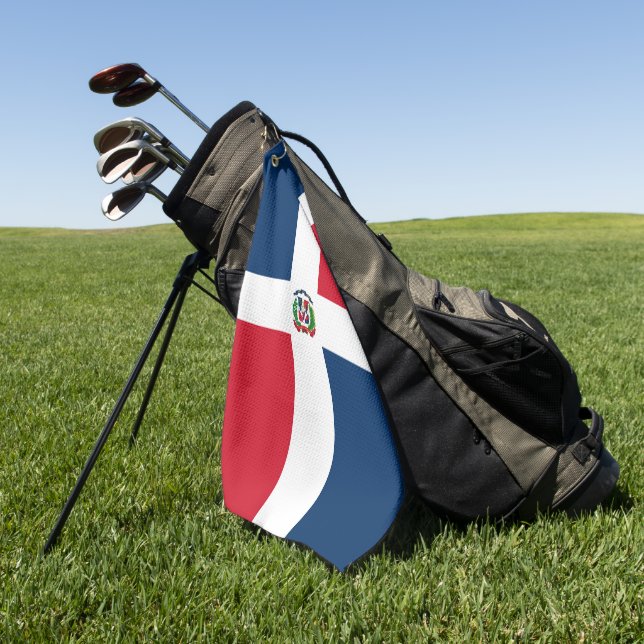 Toalla De Golf Bandera de República Dominicana (Verde)