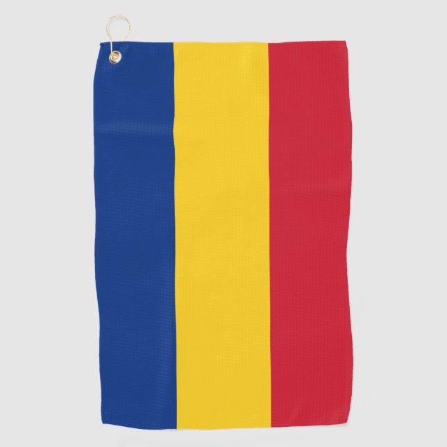 Toalla De Golf Bandera de Rumania (Anverso)