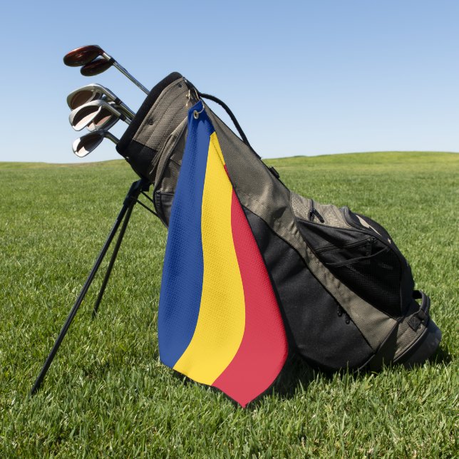 Toalla De Golf Bandera de Rumania (Verde)