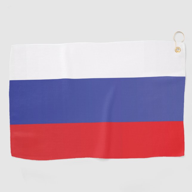 Toalla De Golf Bandera de Rusia (Horizontal)