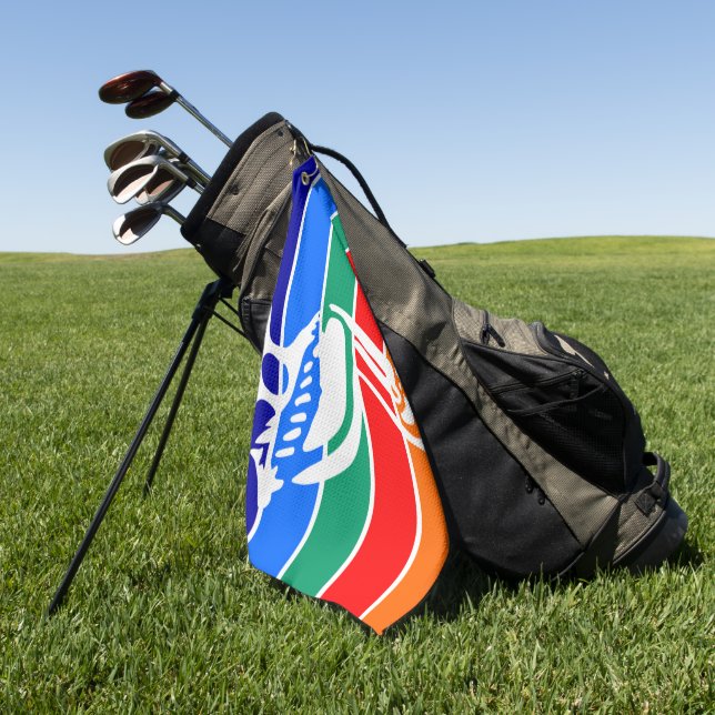 Toalla De Golf Bandera de San Petersburgo (Florida) (Verde)