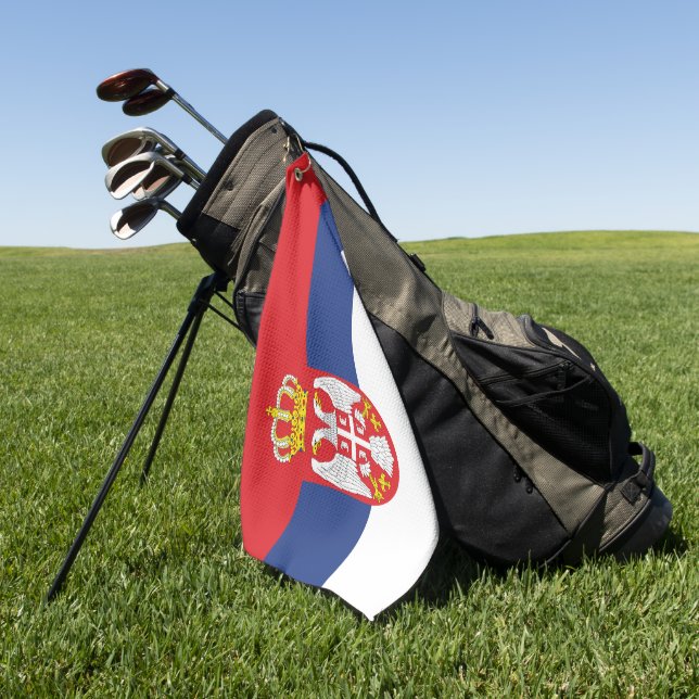 Toalla De Golf Bandera de Serbia (Verde)
