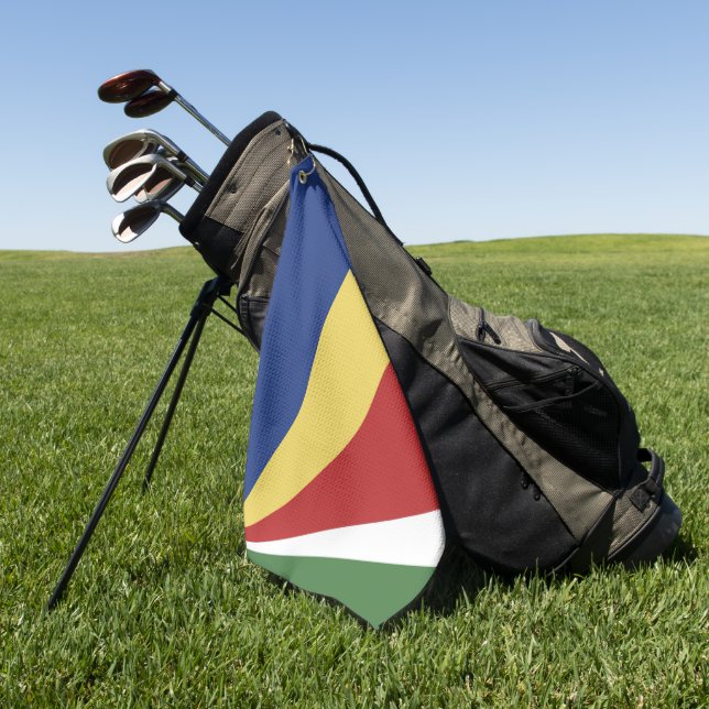 Toalla De Golf Bandera de Seychelles (Verde)