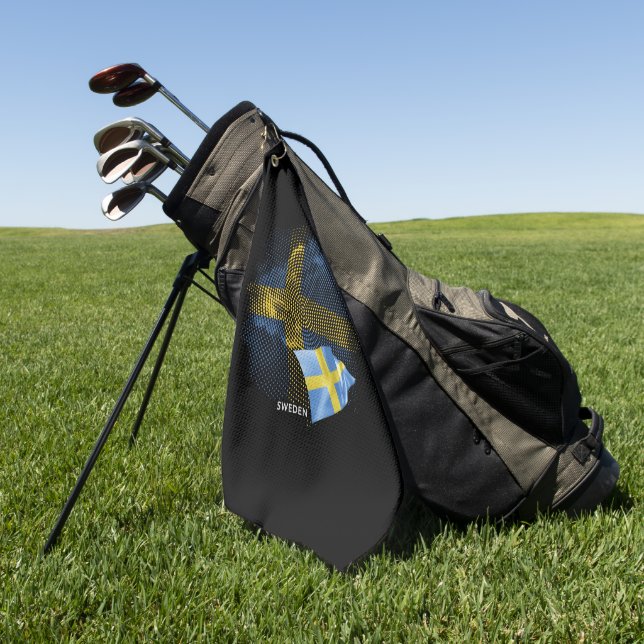 Toalla De Golf bandera de Suecia (Verde)