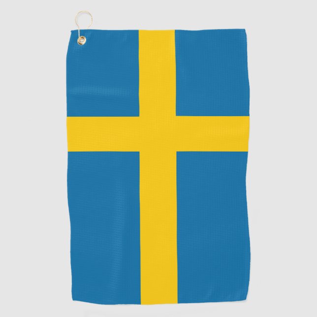Toalla De Golf Bandera de Suecia (Anverso)