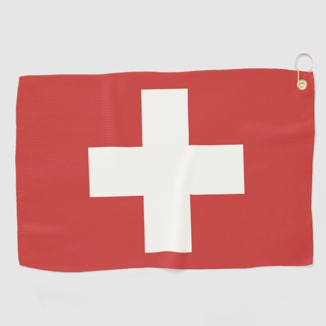 Toalla De Golf Bandera de Suiza (Horizontal)