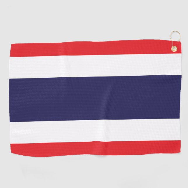 Toalla De Golf Bandera de Tailandia (Horizontal)