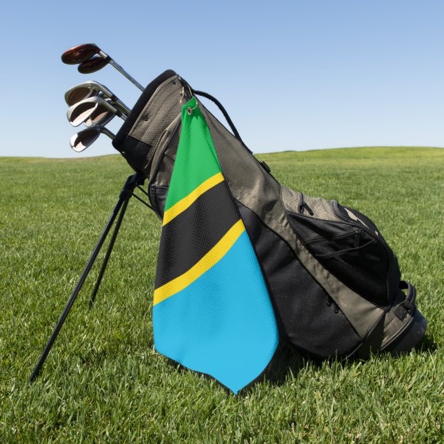 Toalla De Golf Bandera de Tanzania (Verde)