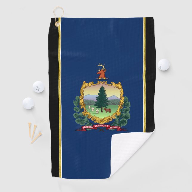 Toalla De Golf Bandera de Vermont (In situ)