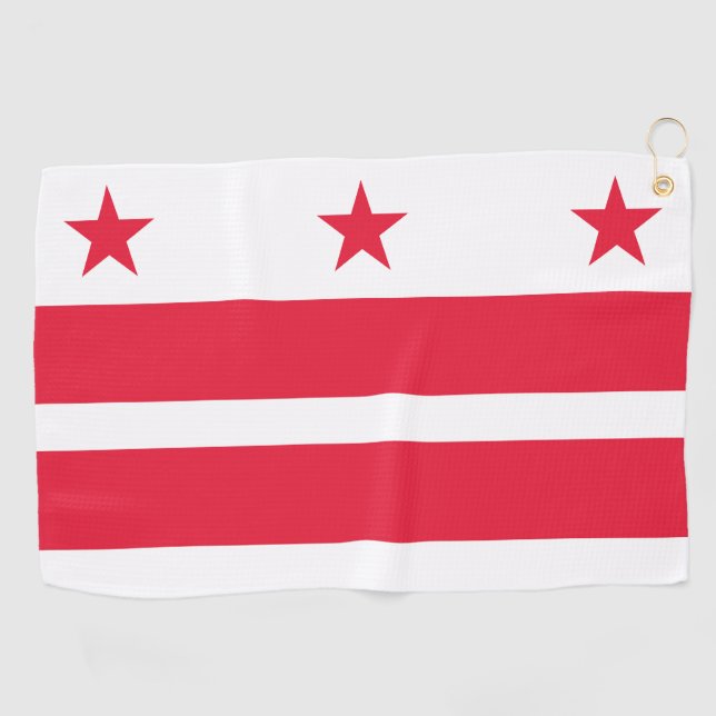 Toalla De Golf Bandera de Washington DC (Horizontal)