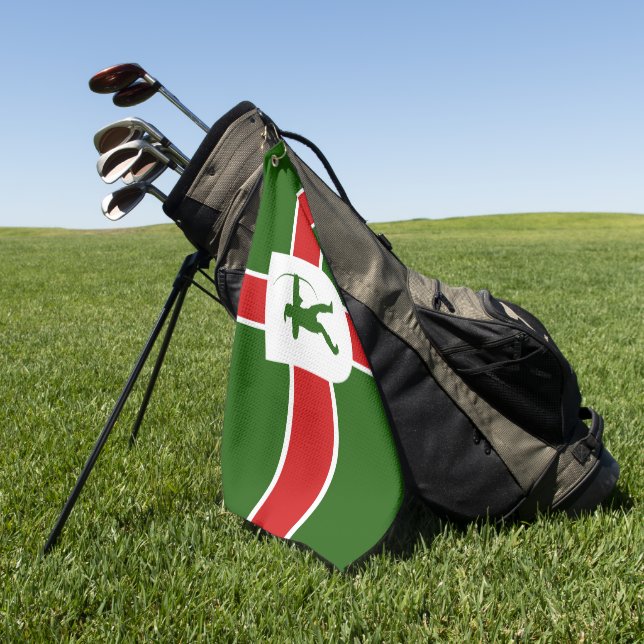 Toalla De Golf Bandera del condado de Nottinghamshire (Verde)