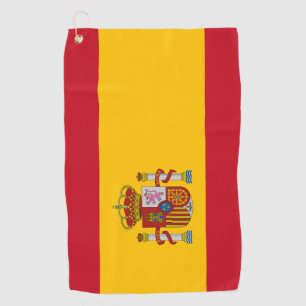 Toalla De Golf Bandera española y Golf España moda/deportes Toall