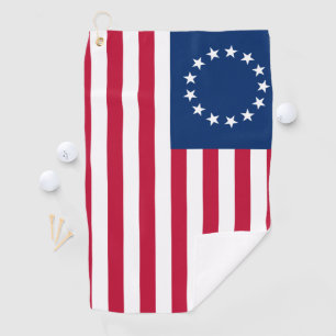 Toalla De Golf Bandera estadounidense de la vieja gloria de Betsy