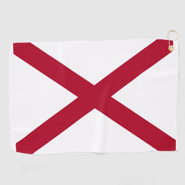Toalla De Golf Bandera estatal de Alabama (Horizontal)