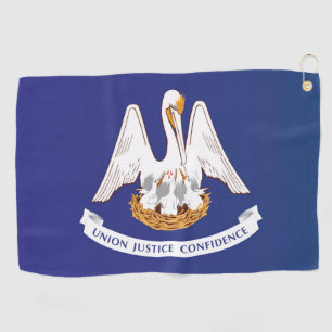 Toalla De Golf Bandera estatal de Luisiana, Estados Unidos