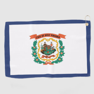 Toalla De Golf Bandera estatal de Virginia Occidental, Estados Un