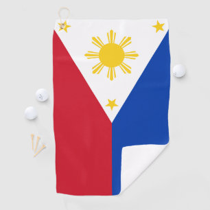 Toalla De Golf Bandera filipina de Filipinas