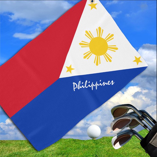 Toalla De Golf Bandera filipina y vacaciones de golf/deportes en  (Subido por el creador)