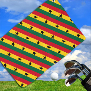 Toalla De Golf Bandera ghanesa y viajes por Ghana, hinchas de vac