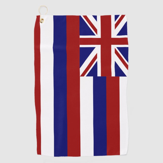 Toalla De Golf Bandera hawaiana (Anverso)