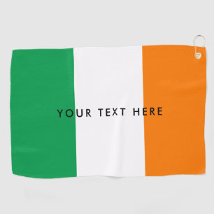 Toalla De Golf Bandera irlandesa del regalo golfing de encargo de