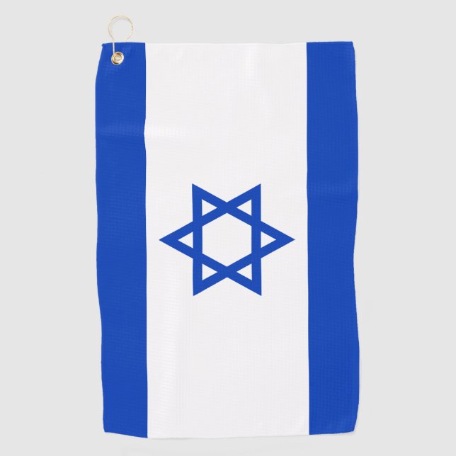 Toalla De Golf Bandera israelí y golf/deportes (Anverso)