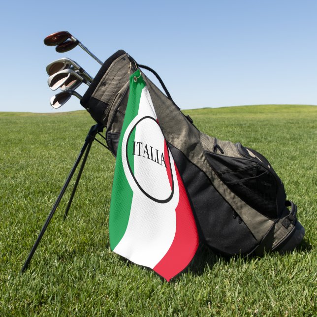 Toalla De Golf Bandera italiana rojo verde blanco (Verde)