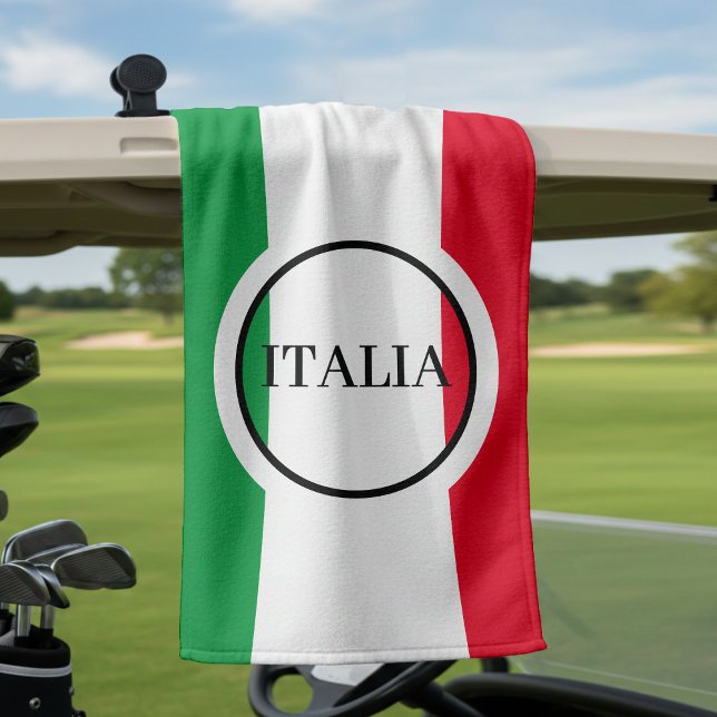 Toalla De Golf Bandera italiana rojo verde blanco (Subido por el creador)