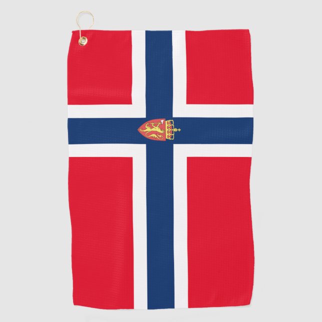 Toalla De Golf Bandera noruega (Anverso)