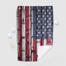 Toalla De Golf Bandera Patriótica de los Estados Unidos