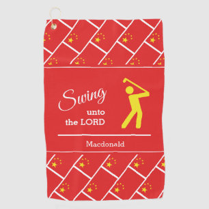 Toalla De Golf Bandera personalizada de China cristiana Swing Unt