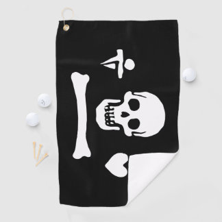 Toalla De Golf Bandera pirata de Stede Bonnet Jolly Roger