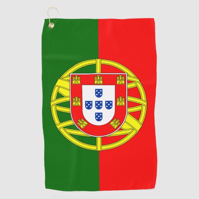 Toalla De Golf Bandera portuguesa (Anverso)