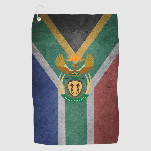 Toalla De Golf Bandera sudafricana (Anverso)