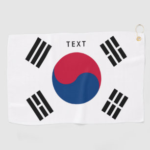 Toalla De Golf Bandera surcoreana del regalo golfing de encargo