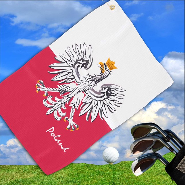 Toalla De Golf Bandera y águila polacas, viajes a Polonia, vacaci (Subido por el creador)