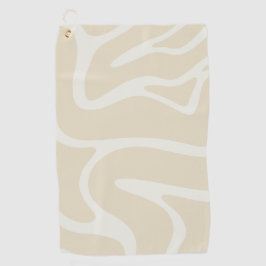 Toalla De Golf Beige Cream Simple Organic Pattern