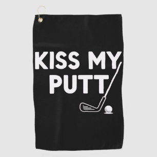 Toalla De Golf Besa Mi Putt Golf Chistes Divertidos Golfista Sarc