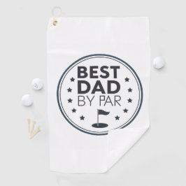 Toalla De Golf Best Dad By Par Golf Badge Design