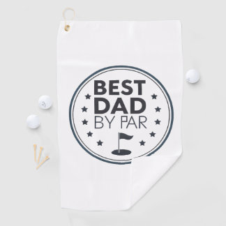 Toalla De Golf Best Dad By Par Golf Badge Design