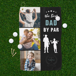 Toalla De Golf Best Dad By Par | Monogram Photo Collage