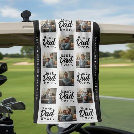 Toalla De Golf Best Dad Ever Photo Collage Father's Day
