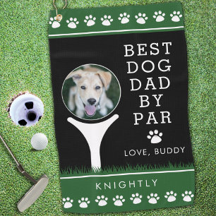 Toalla De Golf BEST DOG DAD BY PAR Fotografías personalizadas