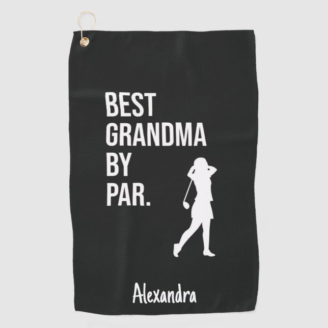 Toalla De Golf Best Grandma By Par Golfer Gifts For Grandmother (Anverso)