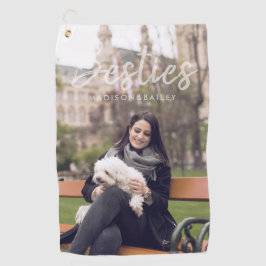 Toalla De Golf Bestias| Tipografía de fotografía y nombre del Mas